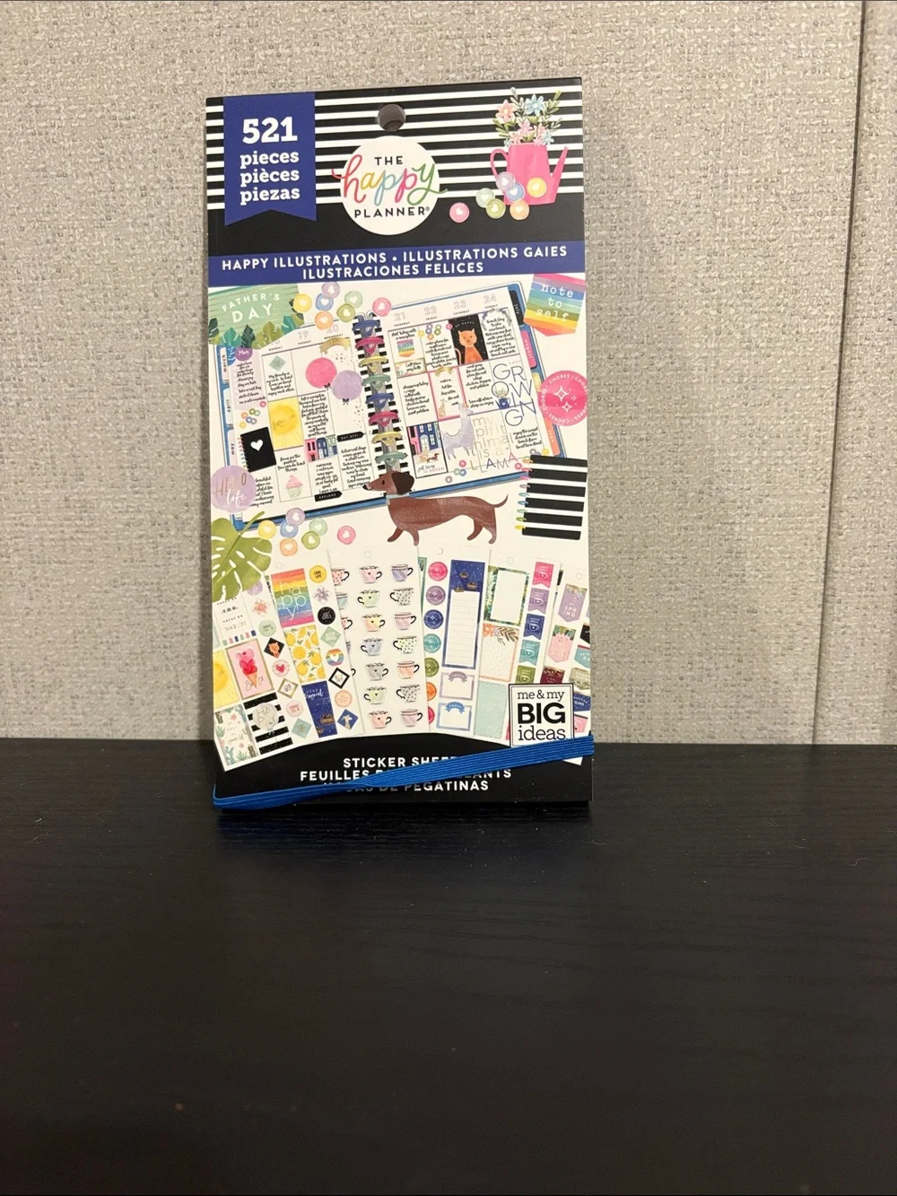 The Happy Planner Sticker Book - Rainbow Accents with Black & White